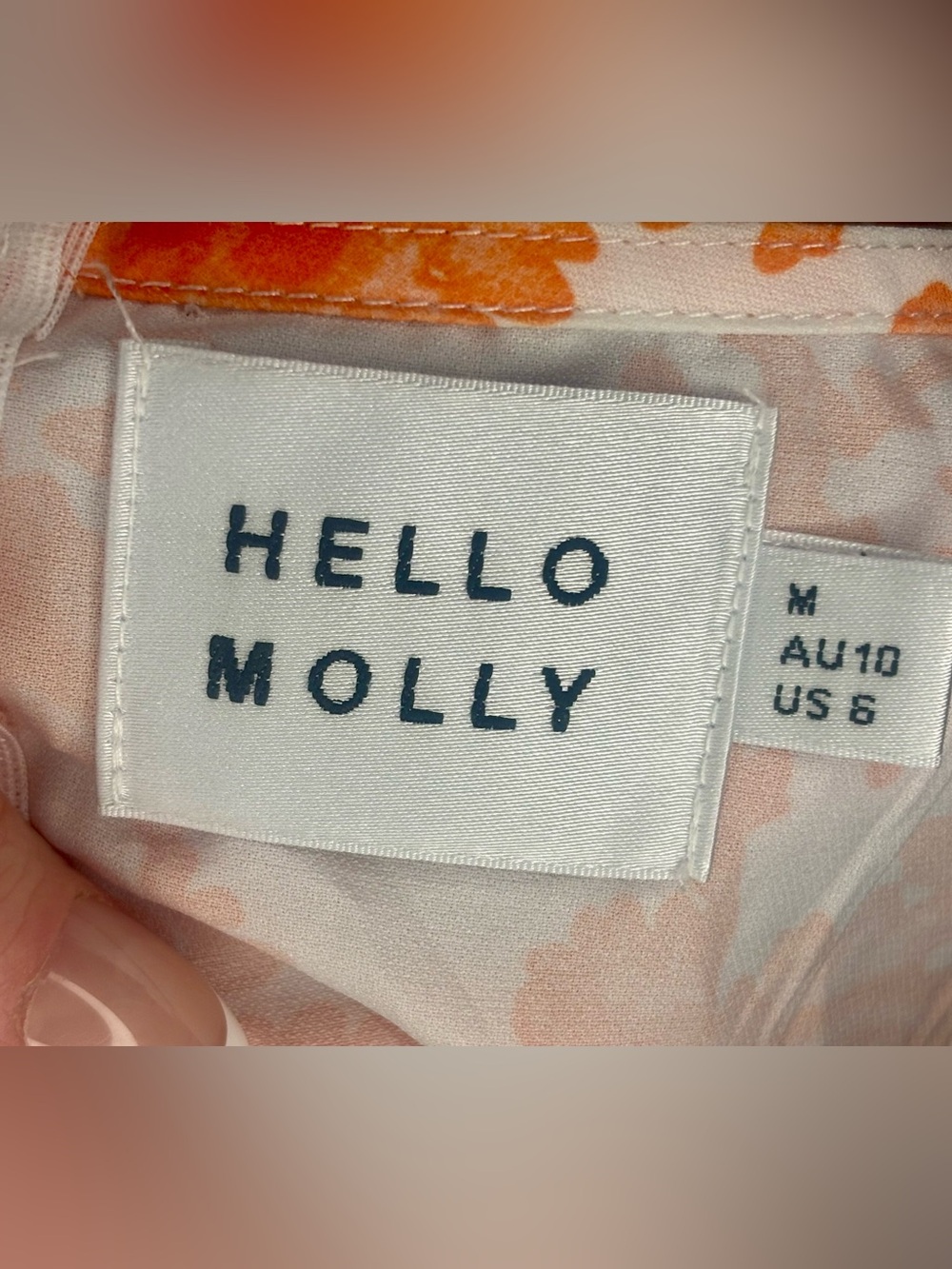 Hello Molly Orange Floral Mini Dress - Picture 8 of 10